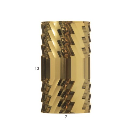 Lamp "Aliser" GU10 gold 7.5x7.5x13 cm-3