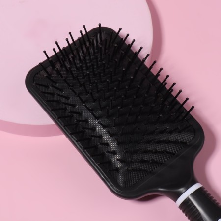 The comb is massage, wide, 8 × 25 cm, black/white color-2