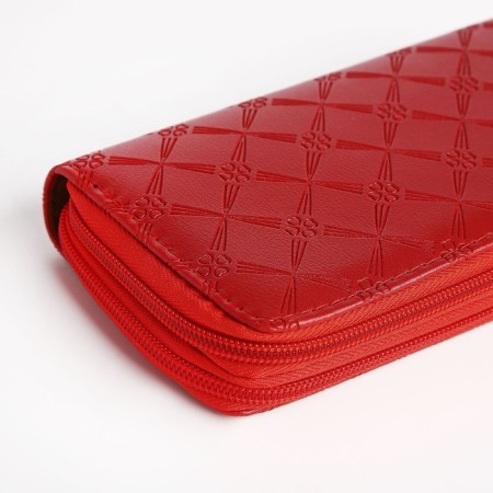 Women's wallet with lightning, red color-2