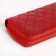Women's wallet with lightning, red color
