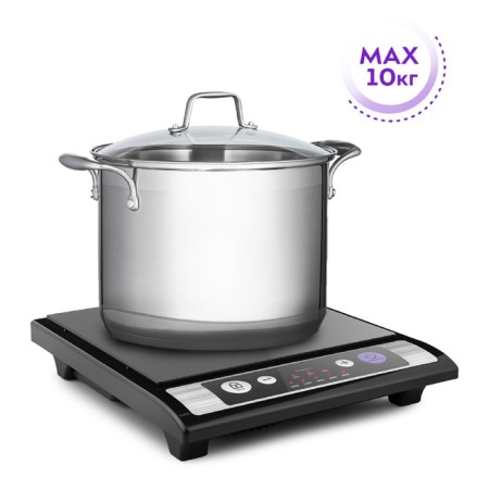 Induction tile KitFort KT-107, 1800 W, 1 burner, 8 modes, buttons, black-3