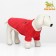Sweater "Arbuz", velor, size XS (DS 20, Osh 21, OG 30 cm), red