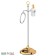 A stand with two accessories for a toilet with a bidet 80 CM, porcelain; chrome, gold, 3sc