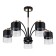 Lamp on the ESCADA rod, 2121/5p. 5x40W, e27, 680x680x490 mm, black/gold color