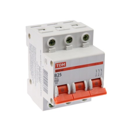 Switch automatic TDM VAL47-63, 3P, 25 A, 4.5 KA, B, SQ0218-0057