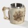 Stainless steel mug "Skull. Halloween ", 400 ml, beige color