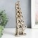 Polystone souvenir "Seven elephants in the pyramid" silver 5.5x9x24 cm