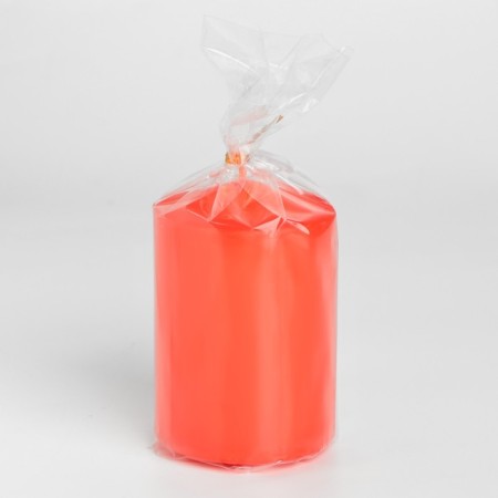 Candle-cylinder, 6x8.5 cm, 180 g, 12 hours, red-2