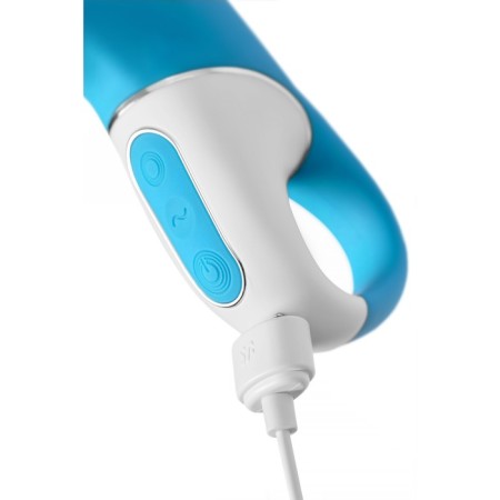 Unrealistic vibrator Satiffyer Embrace Me, silicone, blue color-9
