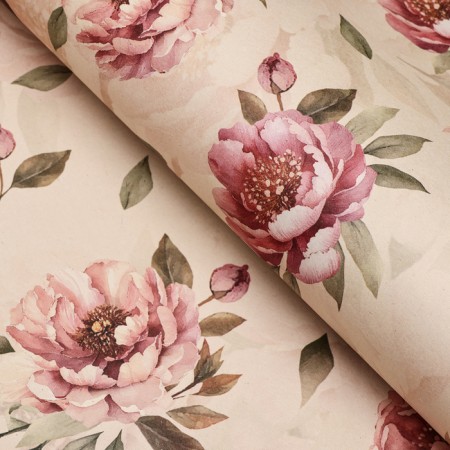 Packaging paper, craft "Bud", 70 x 100 cm, 1 sheet-1
