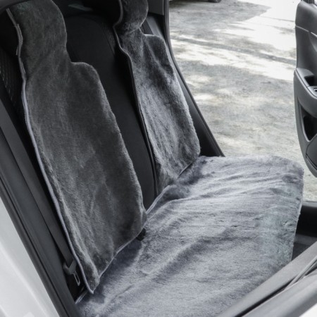 Knights in the back seat, Nat. wool, 135 x 55 and 75 x 55 cm, gray, set 3 pcs-2