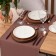 Path on the table Ethel Kitchen 40x150 cm, brown color, 100% cotton, sarzha 220 g/m2