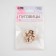 A set of buttons on the leg, d = 11.5 mm, 10 pcs, white/gold color