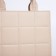 Female bag Textura, tout, medium size, beige color