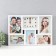 Multi -chamber with a clock 5 photos (13x18/2 pcs, 10x15/3 pcs) plastic, col. white