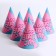 Paper cap Happy Birthday, (set 6 pcs)