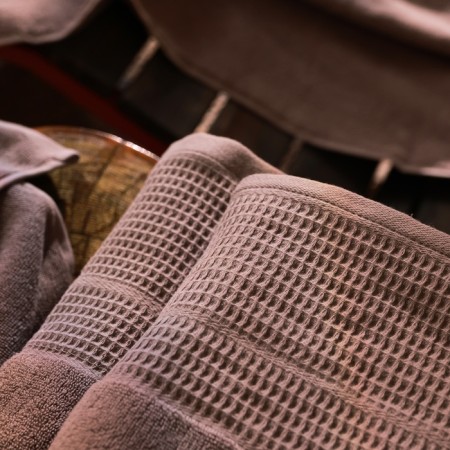 Trure -colored towel SL Home: Waffle "Soft Mist" 100x180 cm, 100% cotton, 490 g/m2-5