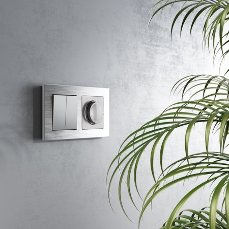 Cross switch W1123008, double -key, silver-1