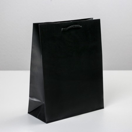Gift Package Laminated, Packaging, Black, MS 18 x 23 x 8 cm-1