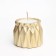 A candle in a candlelight made of gypsum with sharp faces of 10.5x8.5 cm, gold