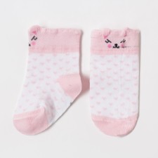 Socks children's baby I am a “cat”, white color, 10-12 cm