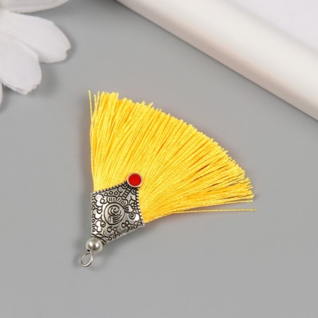 Decor for creativity Textile "Brush East" yellow set 2 pcs 1.6x4.5 cm-2