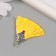 Decor for creativity Textile "Brush East" yellow set 2 pcs 1.6x4.5 cm