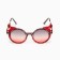 Sunscreen glasses, UV 400, leather curtains, pipe 14.7 cm, width 14.4 cm, lens 7 x 5.5 cm