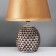 Traffic lamp with lampshade Risalux "Jane", E14, 40 W, brown, 22.5 × 22.5 × 31.5 cm