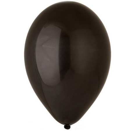 Latex ball 12 ", pastel, set 100 pcs., Black color