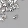 Decor for creativity Plastic "Rhubates drop. Silver" set of 100 pcs 0.8x1.3 cm