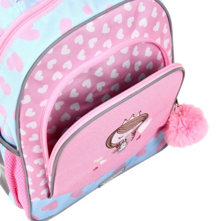 School backpack Erich Krause Ergoline 15l, 39 x 28 x 14 cm, ergonomic back, Pastel Princess 56780-8