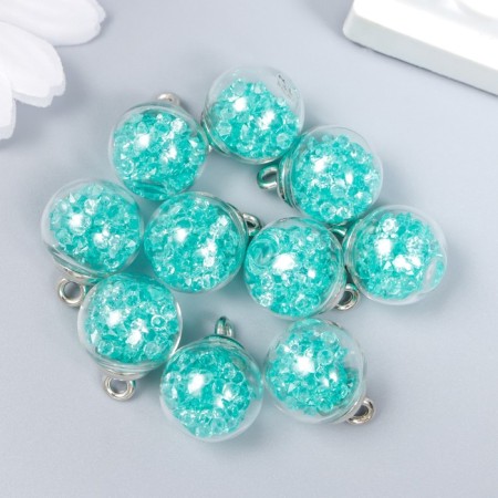 Suspension decorative for creativity glass "ball - pebbles" fruit drink. wave d = 1.6 cm set 10pcs-2