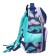 School backpack 37x28x14, ergonomic back, Devente Smart 14l, Happy Owl, for girls, turquoise/purple