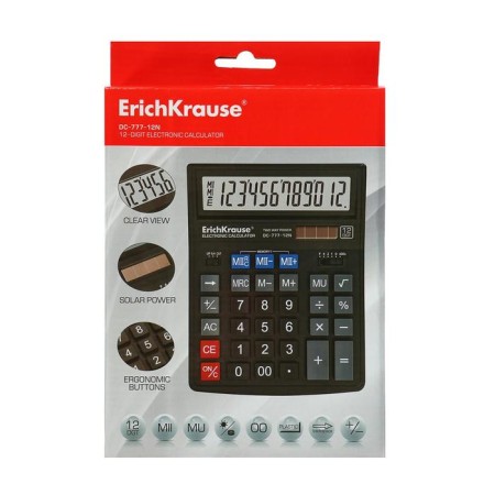 Coalculator desktop 12-bit Erychkrause DC-777-12N, black-5