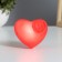 Nightlight heart with a flower LED red 3.2x6x6.5 cm