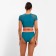 Separate Minaku swimsuit with closed shoulders, emerald color, size 46