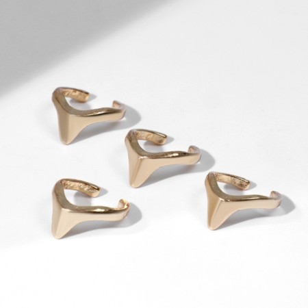 Ring set 4 pieces "claws", size mix, color gold-2