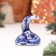 Souvenir "Snake", No. 12, Gzhel, 6 cm