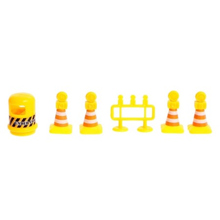 Set of gaming "construction site", inertia machines, mix color-4
