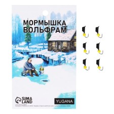 Mormyshka column black + cube granneine cheese, weight 0.66 g