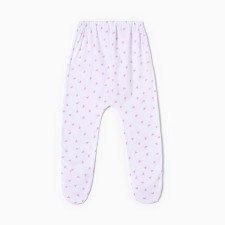 Children's sliders, white color/hearts, height 62