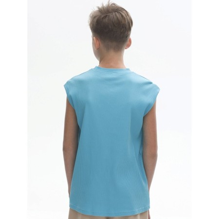T -shirt for boys, height 146 cm, azure color-2