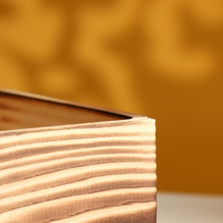 Wooden Kashpo 24 × 14 × 9 cm Eleagant, we burned beautifully-2