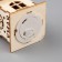 Christmas tree toy "House with bells", from batteries, glow of warm white