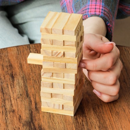 Game desktop "Falling Tower" 13 × 4.5 × 4.5 cm-7