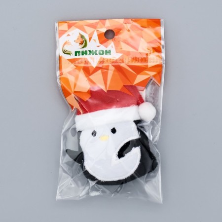 New Year. A toy for cats with cat mint "Penguin", 8 cm-3