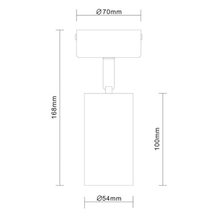 Ceiling lamp ST LUCE. ST303.502.01. 1x50 W, GU10, 10x5.4x16.8 cm, white color-6