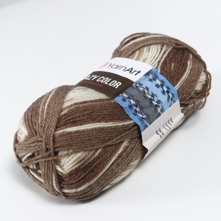 Yarn "Crazy Color" 25% wool, 75% acrylic 260m/100g (139 print)-1
