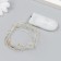 LED thread for souvenirs color white 10 diodes length 1 m from batteries 2xcr2032